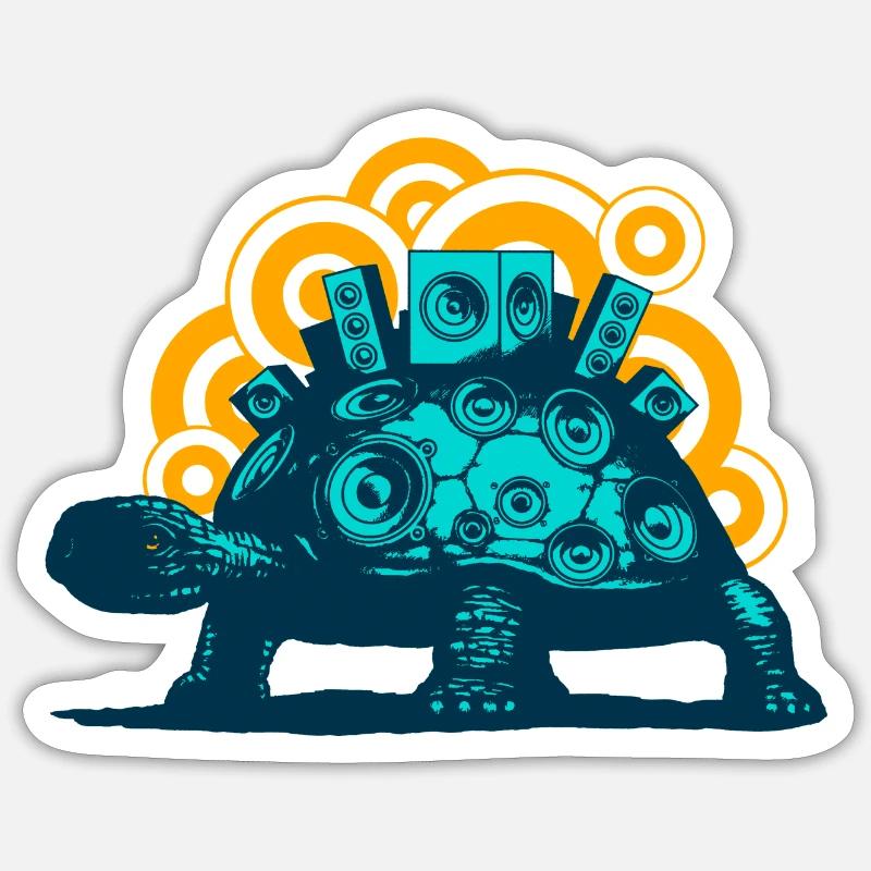 Système de son mobile (aucun texte) Sticker taille S (10 x 10 cm)