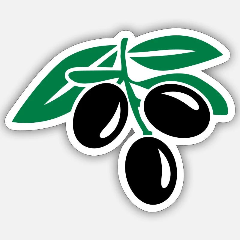 Olive Sticker Größe S (10 x 10 cm)