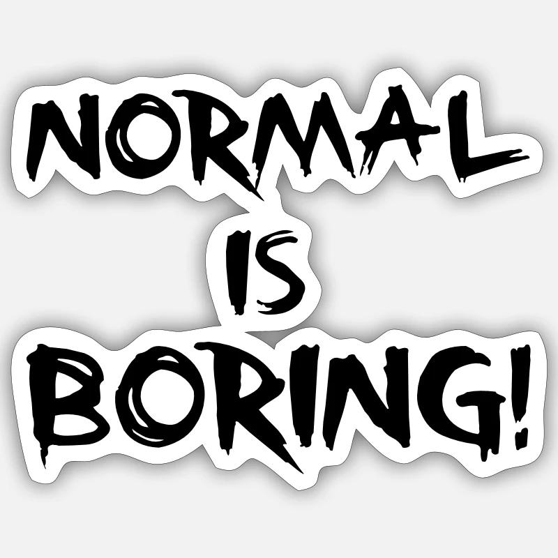 Normal - Sticker taille S (10 x 10 cm) - blanc mat
