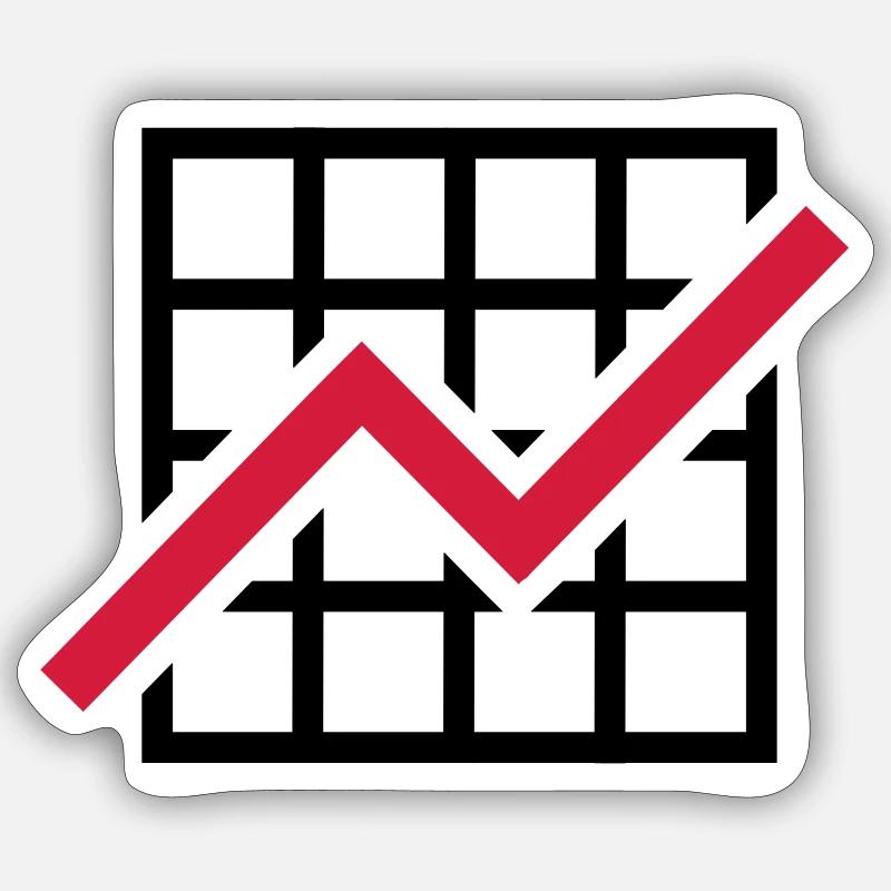 Chart - Sticker size S (10 x 10 cm) - white matte