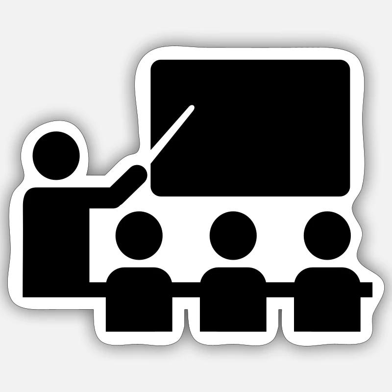 Schule - Sticker Größe S (10 x 10 cm) - Mattweiß