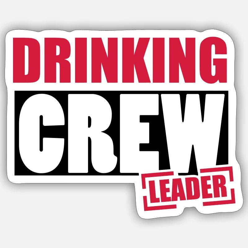 crew - Sticker Größe S (10 x 10 cm) - Mattweiß