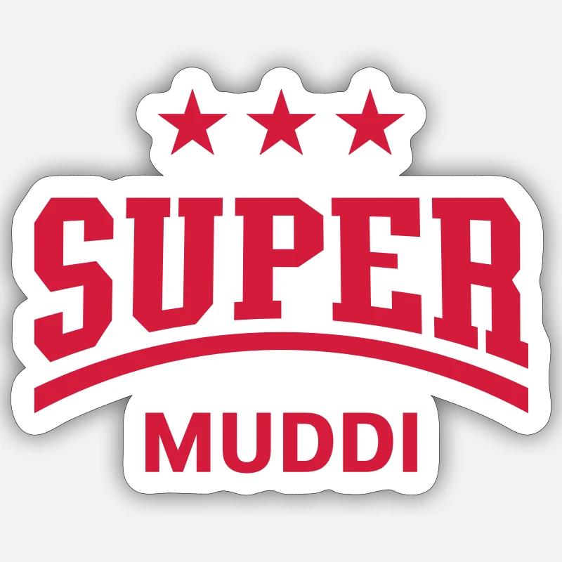 Super Muddi Sticker Größe S (10 x 10 cm)