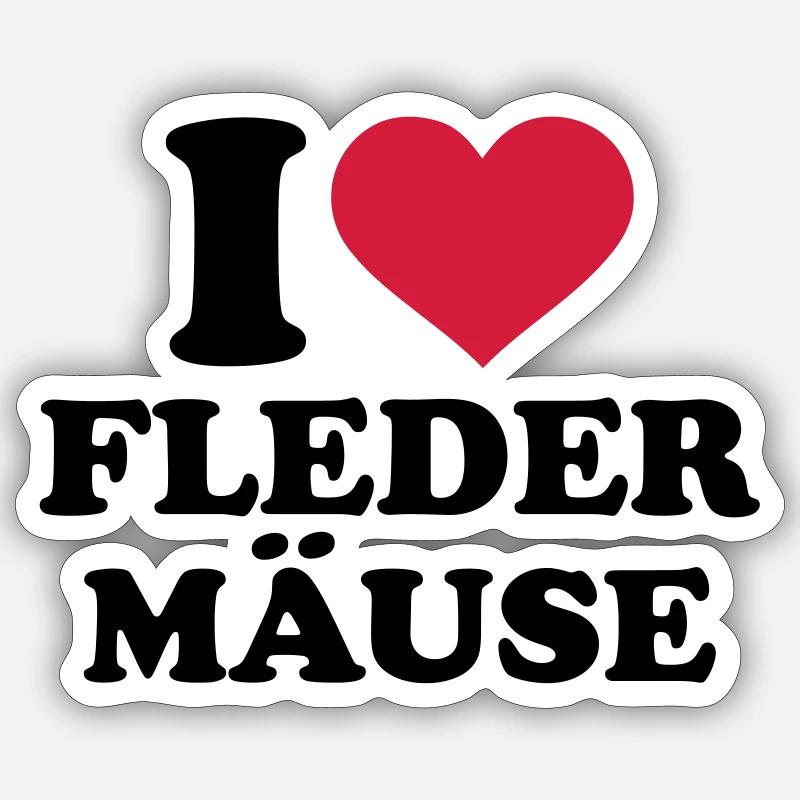 Fledermaus - Sticker Größe S (10 x 10 cm) - Mattweiß