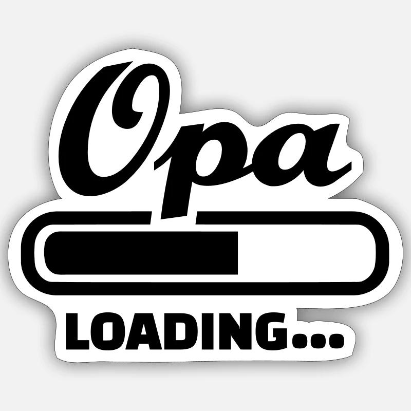 Opa - Sticker Größe S (10 x 10 cm) - Mattweiß