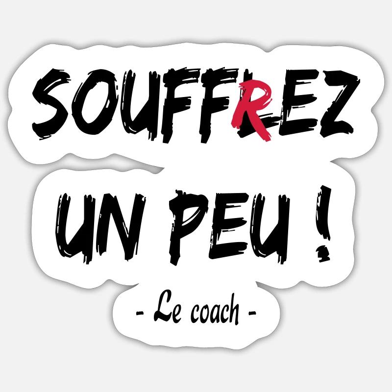 Soufflez un peu - Sticker size S (10 x 10 cm) - white matte