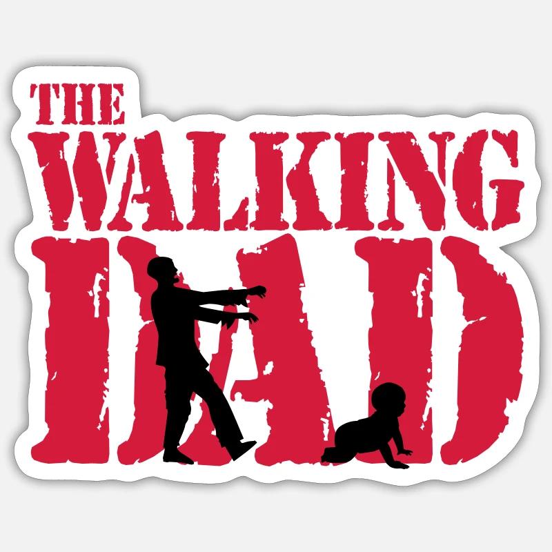WALKING DAD Sticker size S (10 x 10 cm)