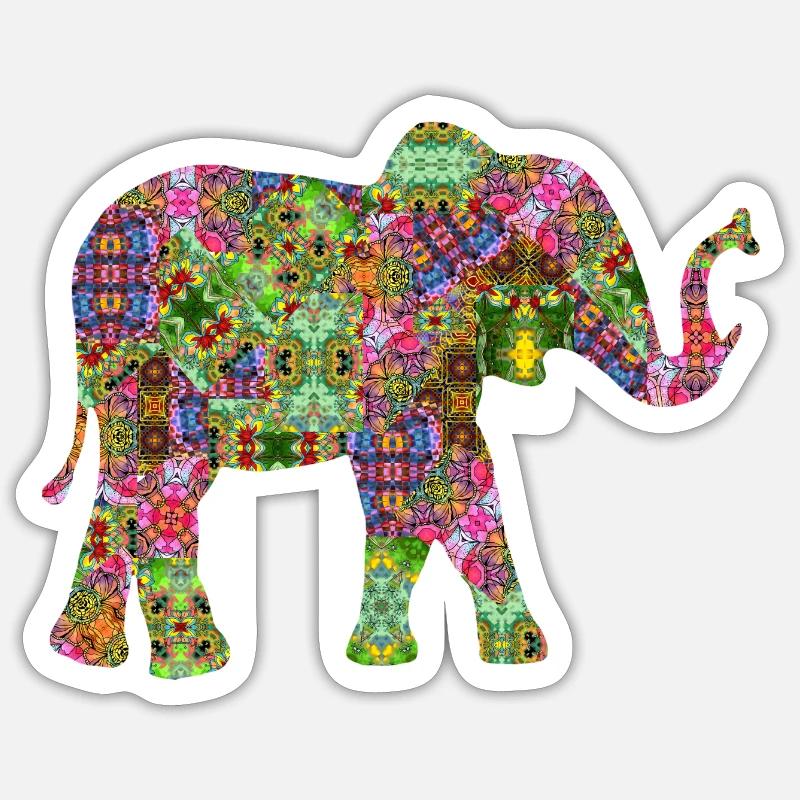 elephant Sticker size S (10 x 10 cm)