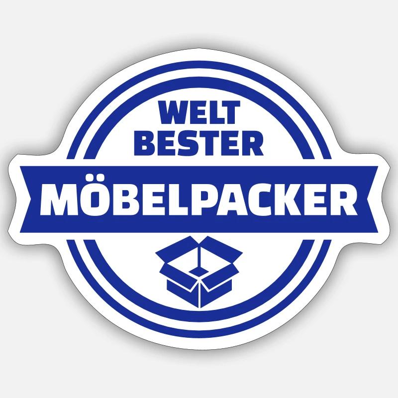Möbelpacker Sticker Größe S (10 x 10 cm)