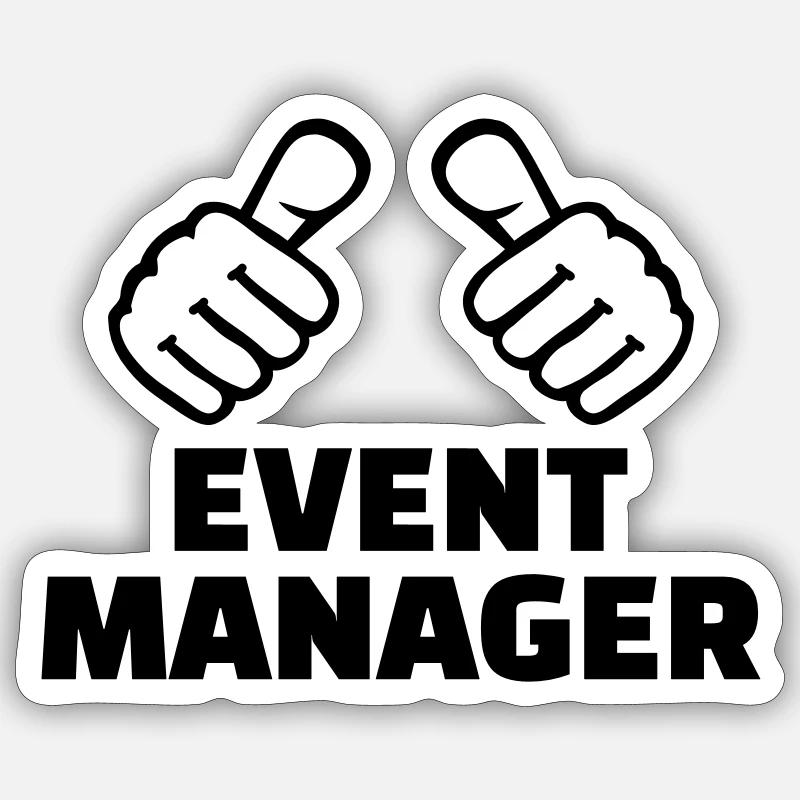 Event Manager - Sticker Größe S (10 x 10 cm) - Mattweiß