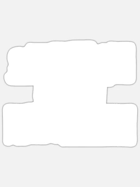 Strong And Pretty - Sticker Größe S (10 x 10 cm) - Mattweiß
