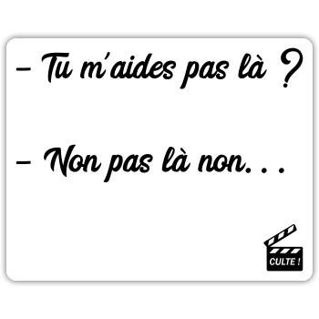Les Bronzés font du ski / Humour / Réplique Culte - Sticker taille S (10 x 10 cm) - blanc mat - Devant