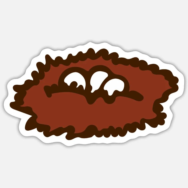 bird nest - Sticker size S (10 x 10 cm) - white matte