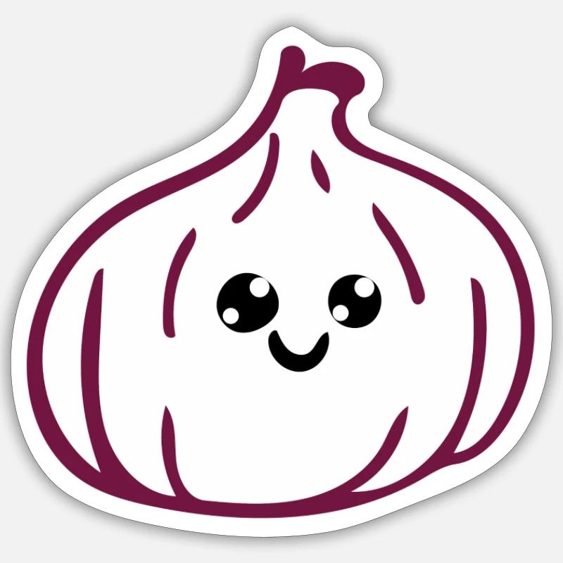 ail - Sticker taille S (10 x 10 cm) - blanc mat