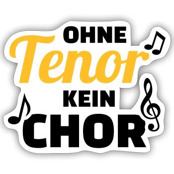 Chor - Sticker Größe S (10 x 10 cm) - Mattweiß - Vorne
