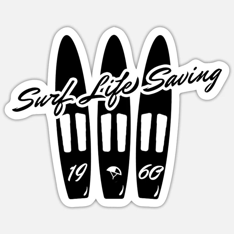 Surf Life Saving - Sticker size S (10 x 10 cm) - white matte