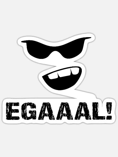 Egal - Sticker Größe S (10 x 10 cm) - Mattweiß