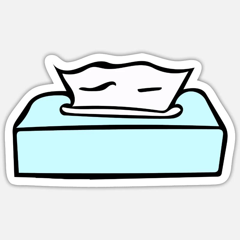 Cosmetics - drawing - Sticker size S (10 x 10 cm) - white matte
