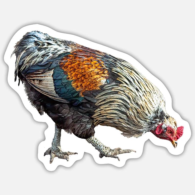 Chicken eggs - Sticker size S (10 x 10 cm) - white matte