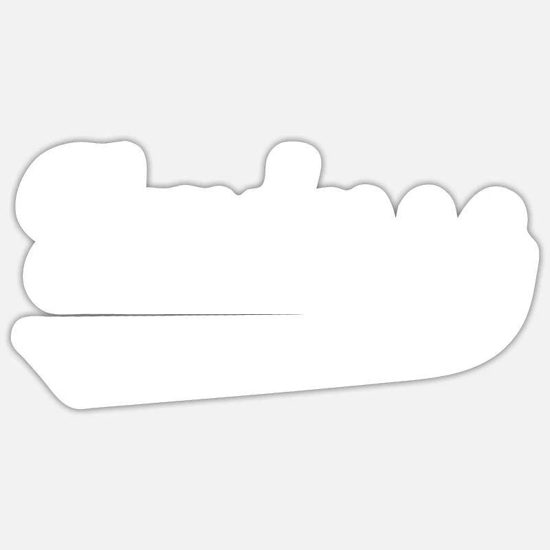 Handschuhsheim Hendesse mit Unterstrich - Sticker Größe S (10 x 10 cm) - Mattweiß