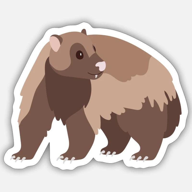 Beaucoup de bouffe - Sticker taille S (10 x 10 cm) - blanc mat