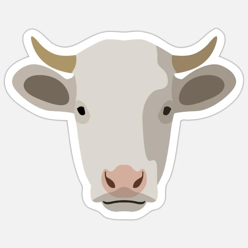 Kuh Sticker Größe S (10 x 10 cm)