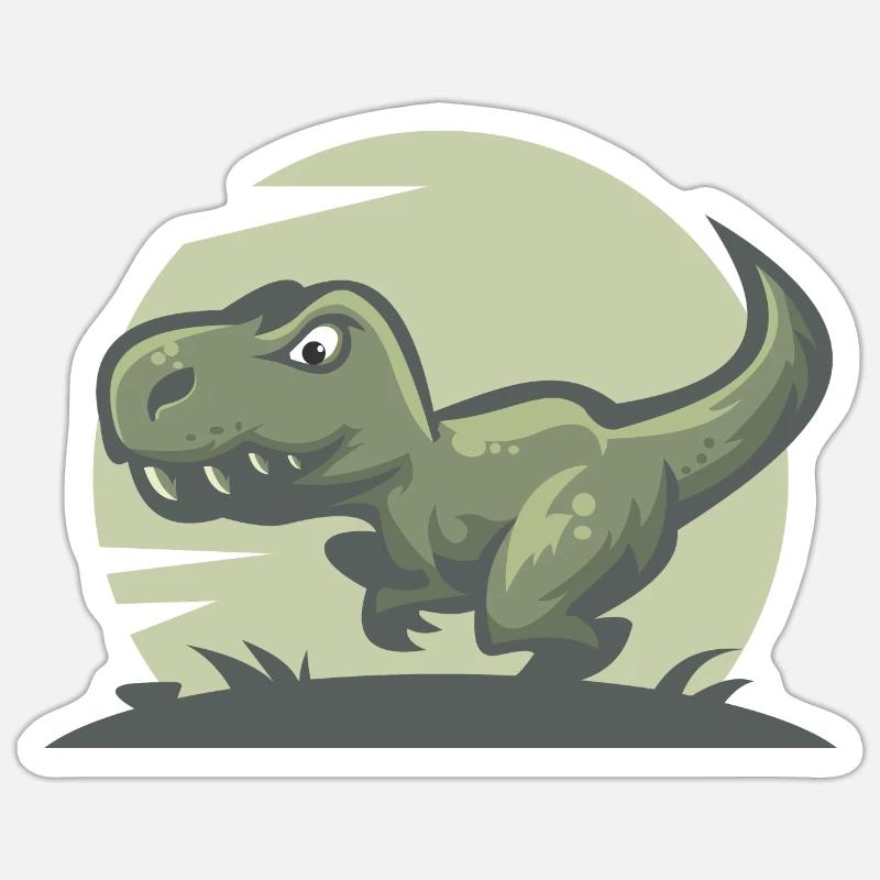 Dinosaur T-Rex - Sticker size S (10 x 10 cm) - white matte