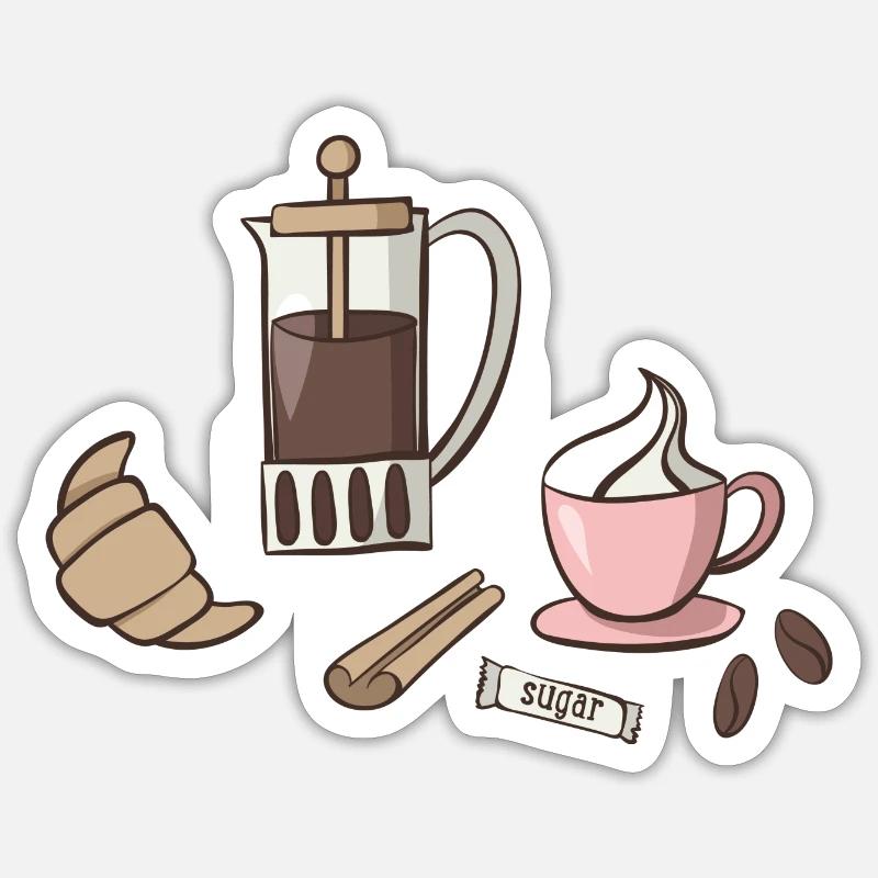 breakfast Sticker size S (10 x 10 cm)