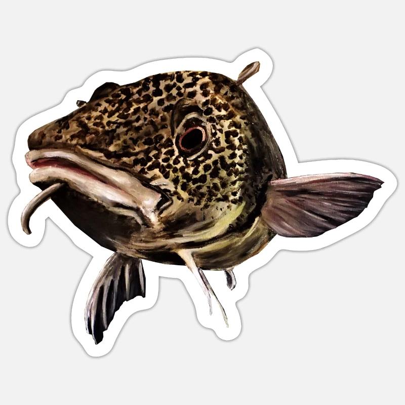 Harald Der Torsk - Sticker Größe S (10 x 10 cm) - Mattweiß