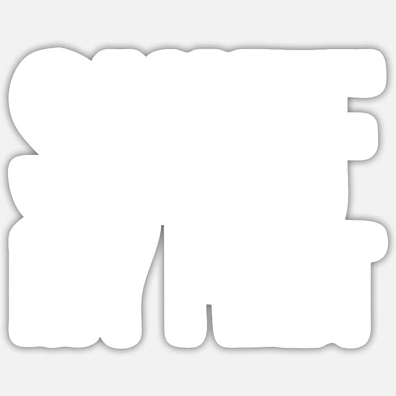 Drôle de sort drôle de cadeau d’anniversaire Sticker taille S (10 x 10 cm)