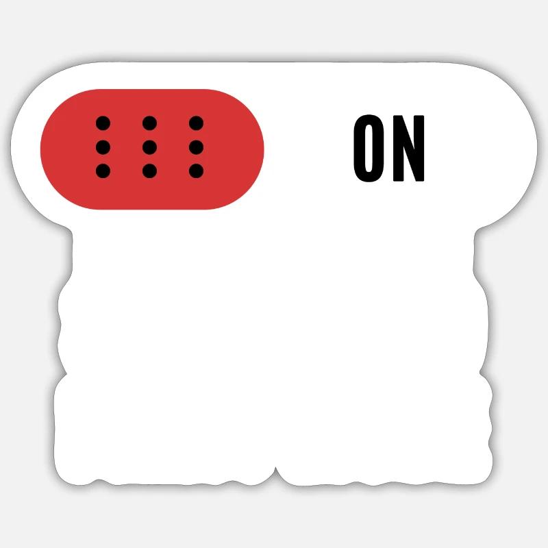 PARTY PEOPLE - Switch To Party Mode Sticker size S (10 x 10 cm)