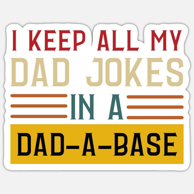 PAPA WITZE Sticker Größe S (10 x 10 cm)