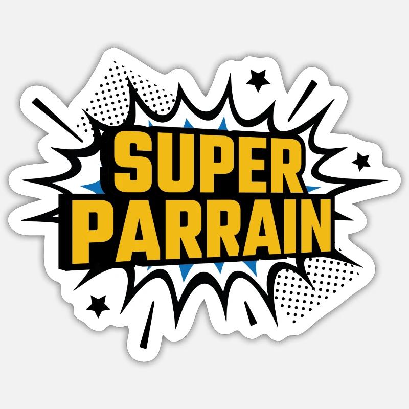 Super godfather Sticker size S (10 x 10 cm)