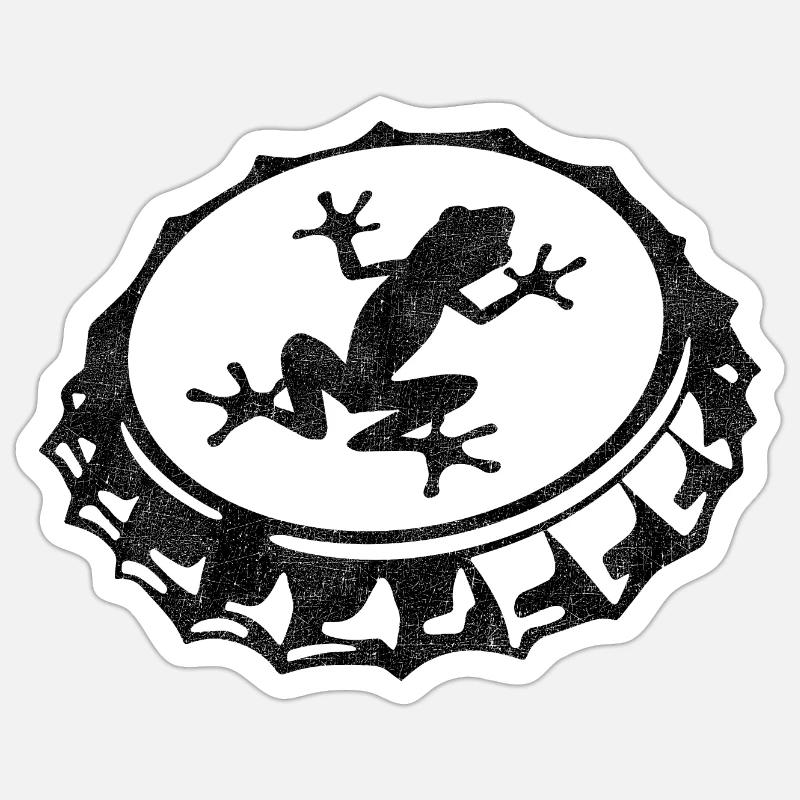 frog - Sticker size S (10 x 10 cm) - white matte
