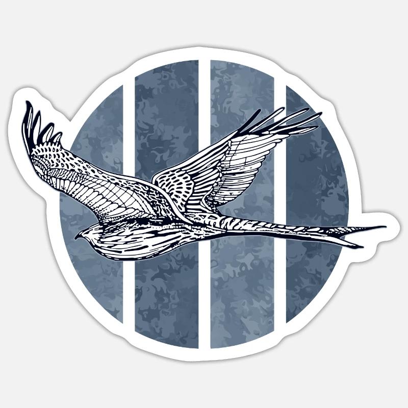 Vogel - Sticker Größe S (10 x 10 cm) - Mattweiß