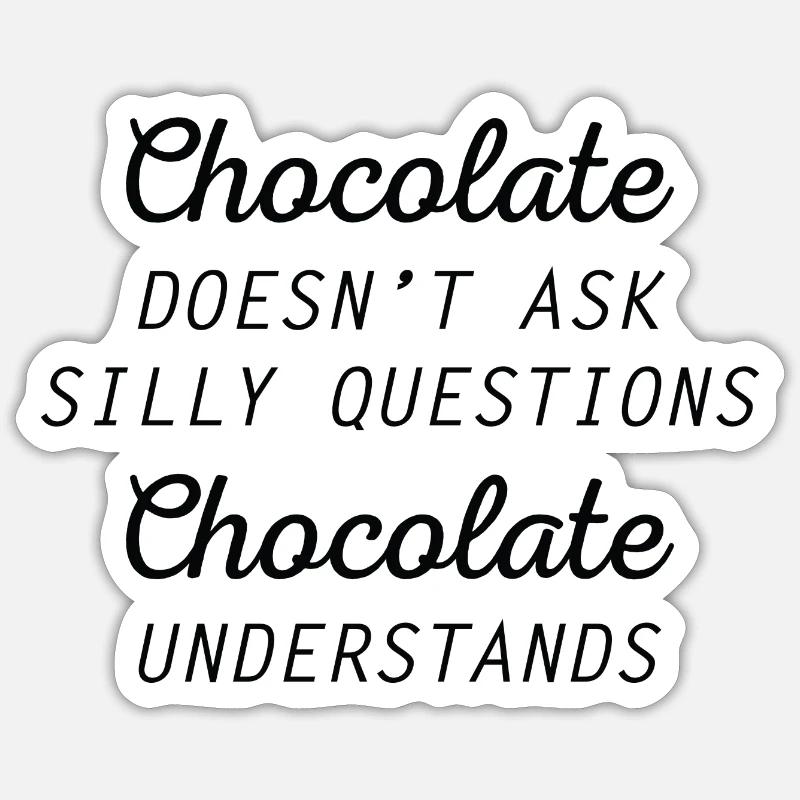 Le chocolat comprend Sticker taille S (10 x 10 cm)