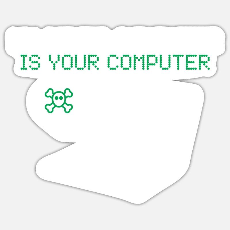 Hacker Mein Anderer Computer Ist Deiner Sticker Größe S (10 x 10 cm)