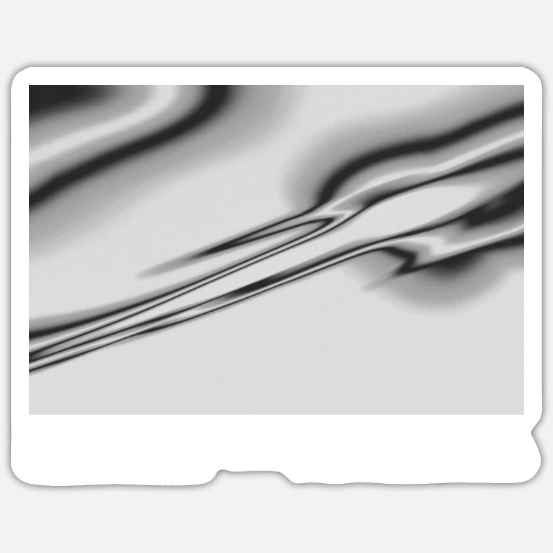 CHROMATICA LAYERS - Sticker Größe S (10 x 10 cm) - Mattweiß