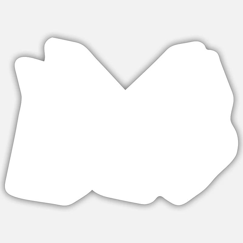 MS - Sticker taille S (10 x 10 cm) - blanc mat