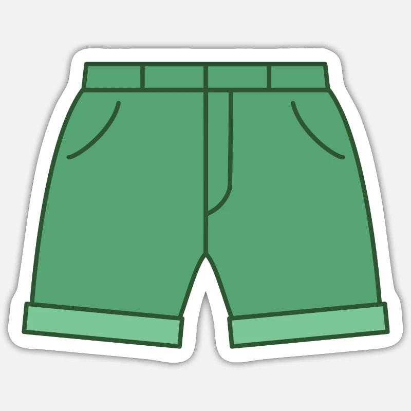 Short - Sticker taille S (10 x 10 cm) - blanc mat