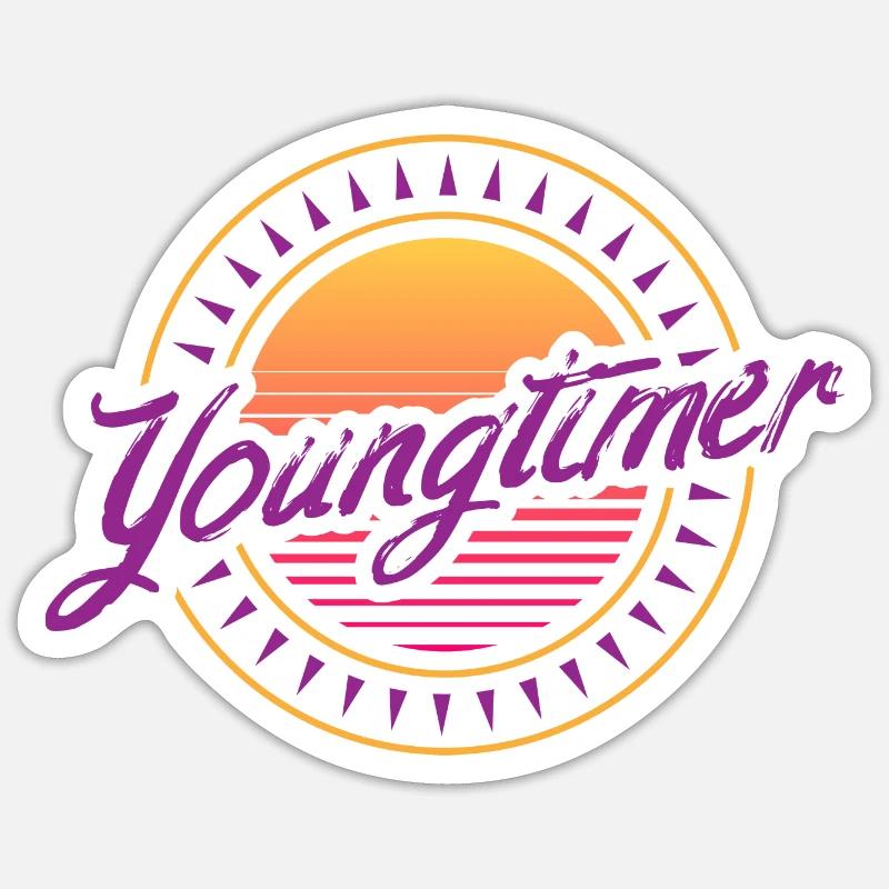 Youngtimer retro by The Manzanita’s Sticker taille S (10 x 10 cm)