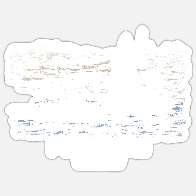 Windsurf LIBERTÉ Planetfisher auf dem Meer oder dem Meer Sticker Größe S (10 x 10 cm)