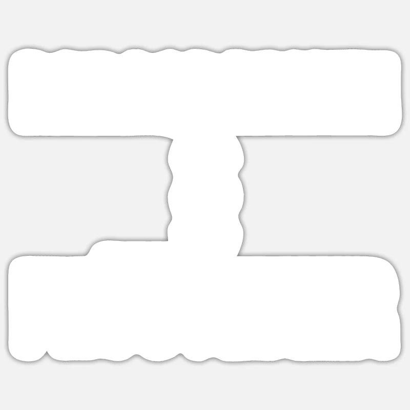 Paragraphen Flüsterer - Sticker Größe S (10 x 10 cm) - Mattweiß