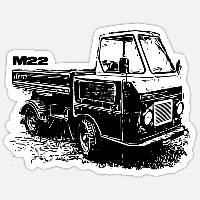 Multicar M22 - Sticker size S (10 x 10 cm) - white matte