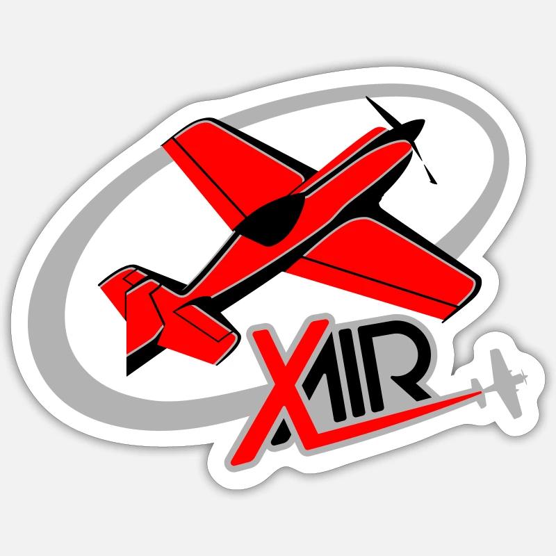 XtremeAir Aerobatic Flight - Sticker size S (10 x 10 cm) - white matte