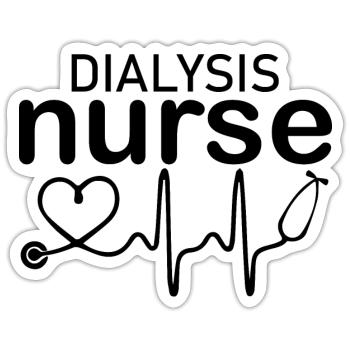Nurse Krankenschwester Corona - Sticker size S (10 x 10 cm) - white matte - Front