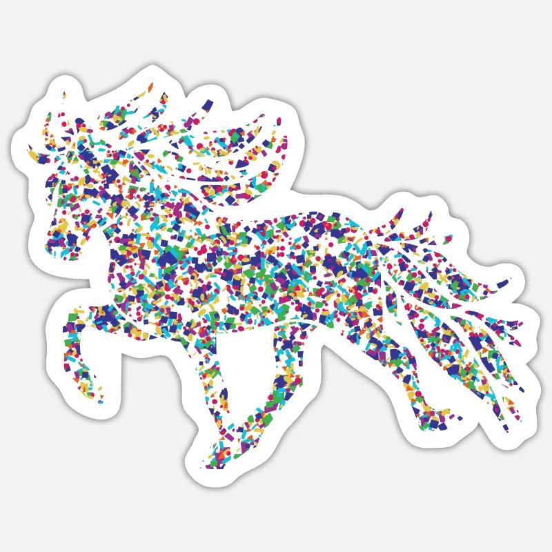 Tölter3 Confetti - Sticker size S (10 x 10 cm) - white matte