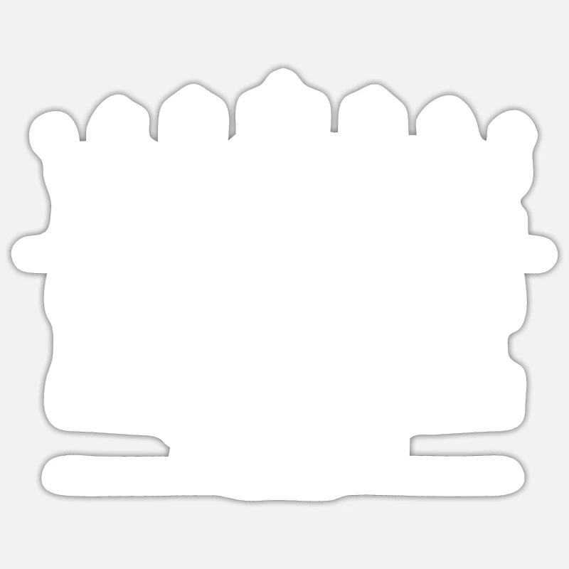 Micro - Sticker taille S (10 x 10 cm) - blanc mat
