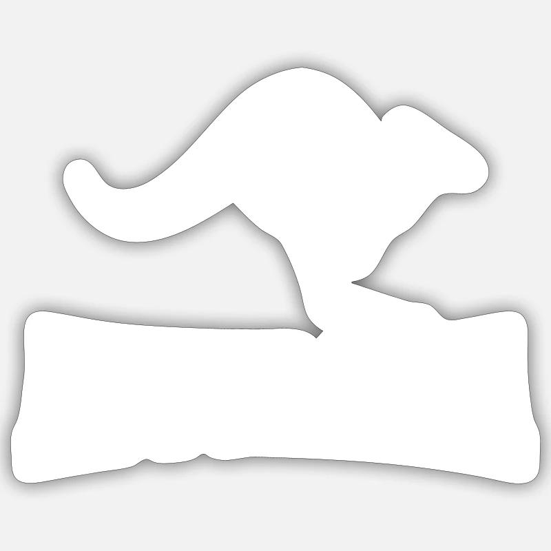 Australia - Sticker Größe S (10 x 10 cm) - Mattweiß