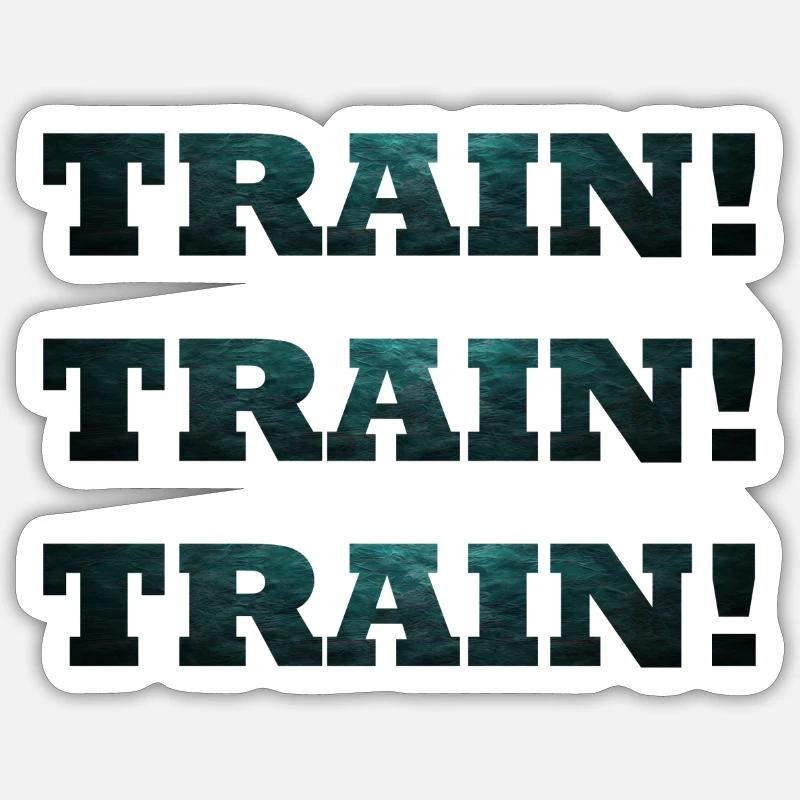 Train! / Formation / Formation! Sticker taille S (10 x 10 cm)